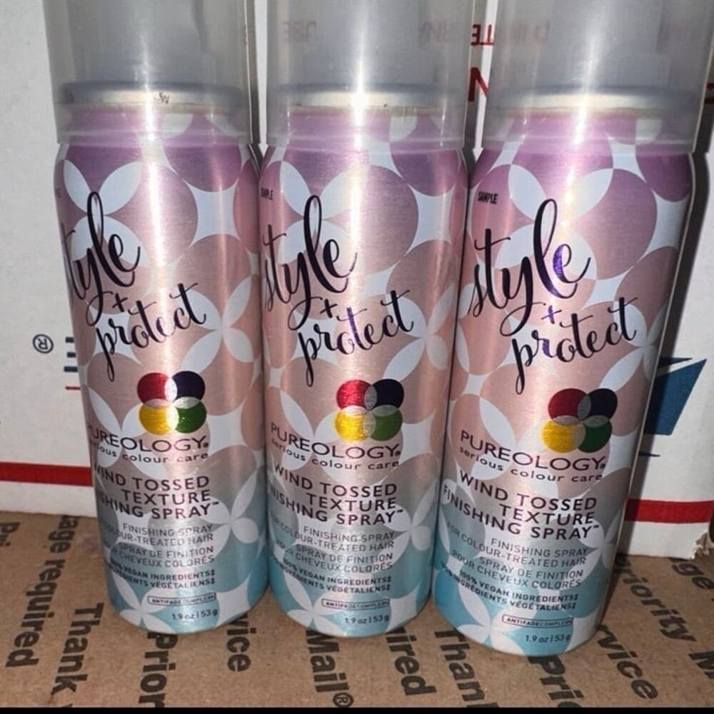Pureology Style Protect Wind Tossed Texture Finishing Spray Set of 3 hair care